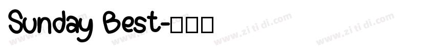 Sunday Best字体转换